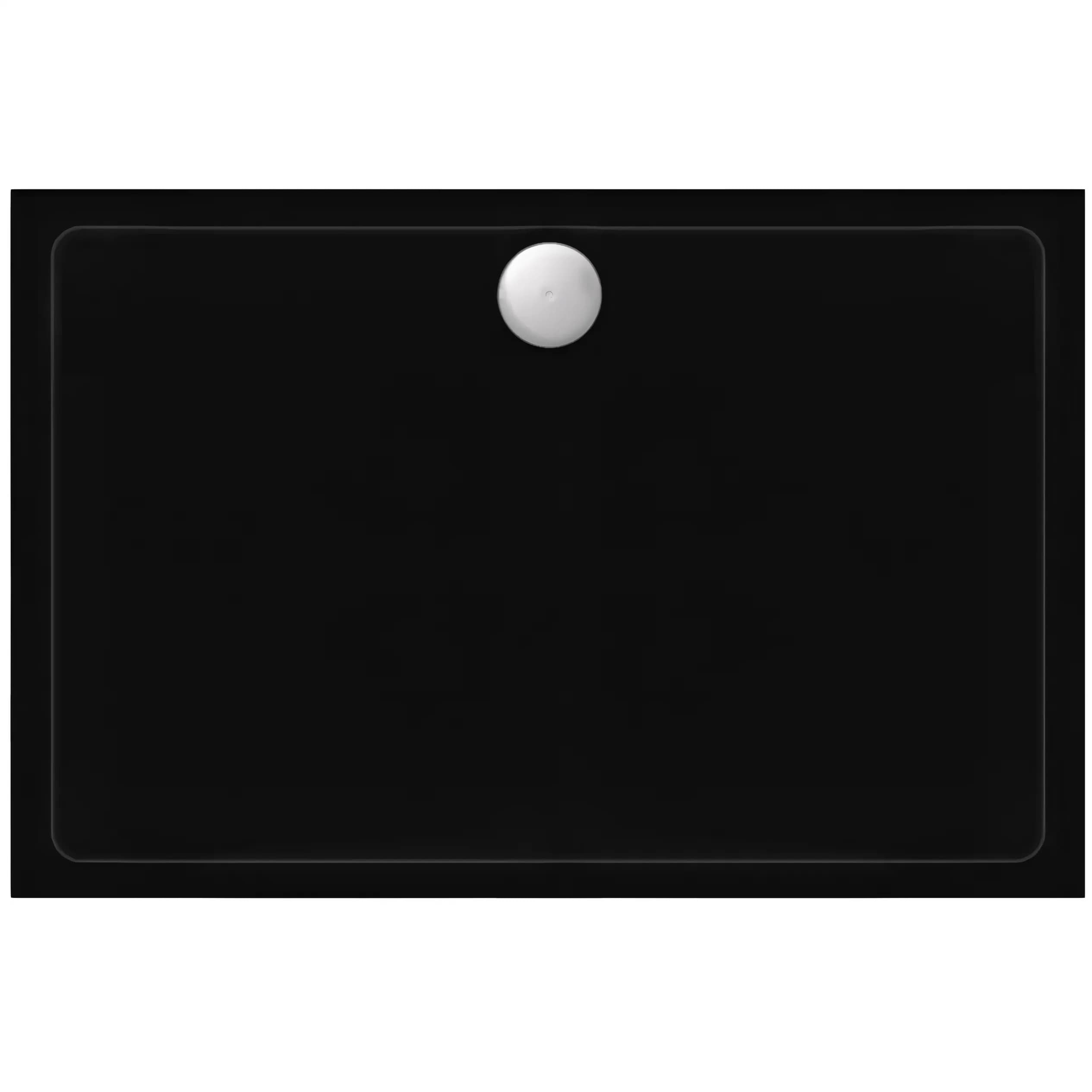 Piatto Doccia Acrilico Rea Savoy Black 80x100 Copertura rame spazzolato