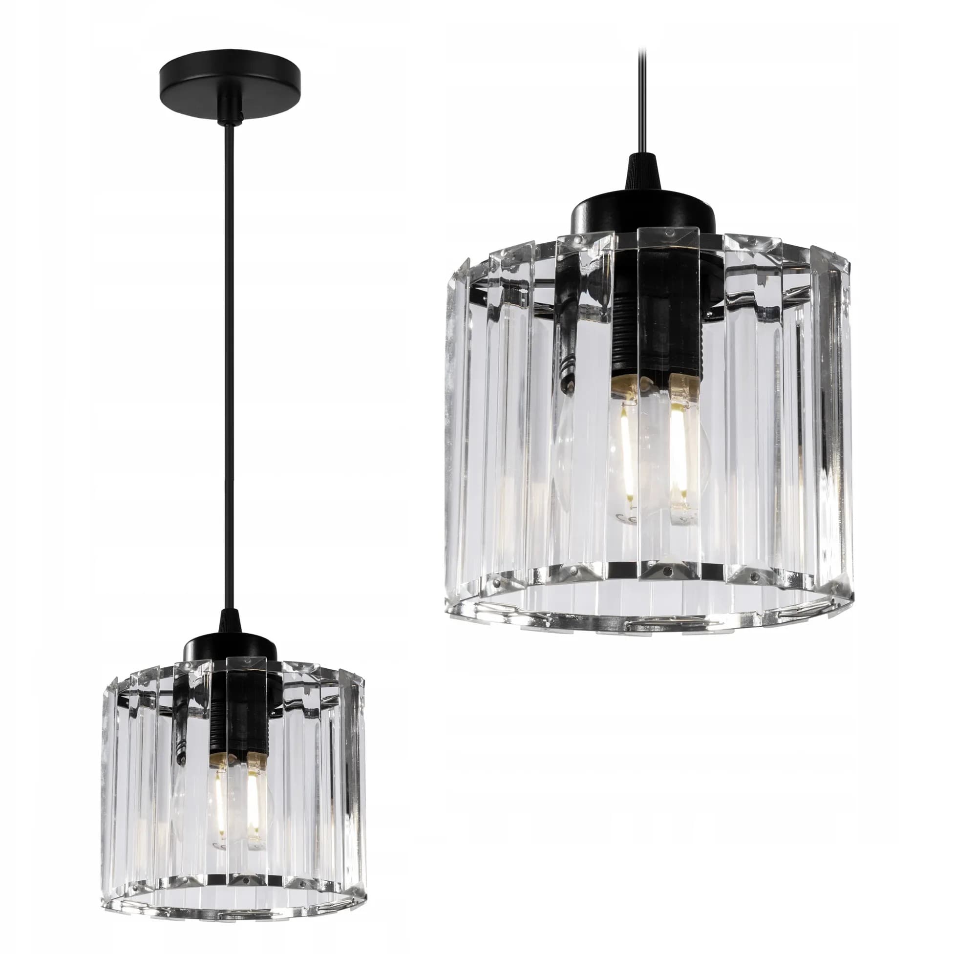 Lampada Da Soffitto Cristallo Black APP511-1CP