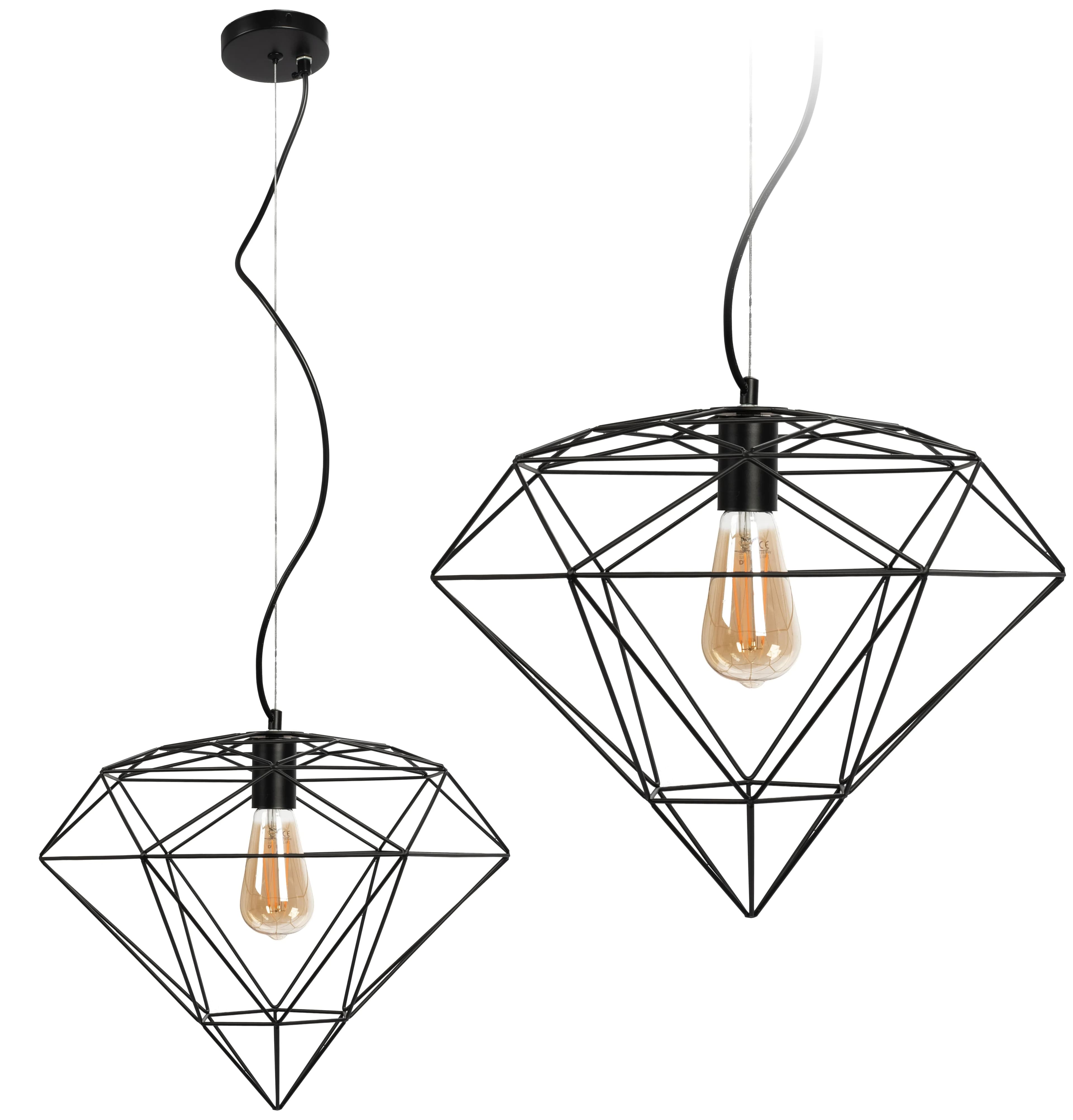 Lampada Pensile Metallo Loft Black APP563-1CP
