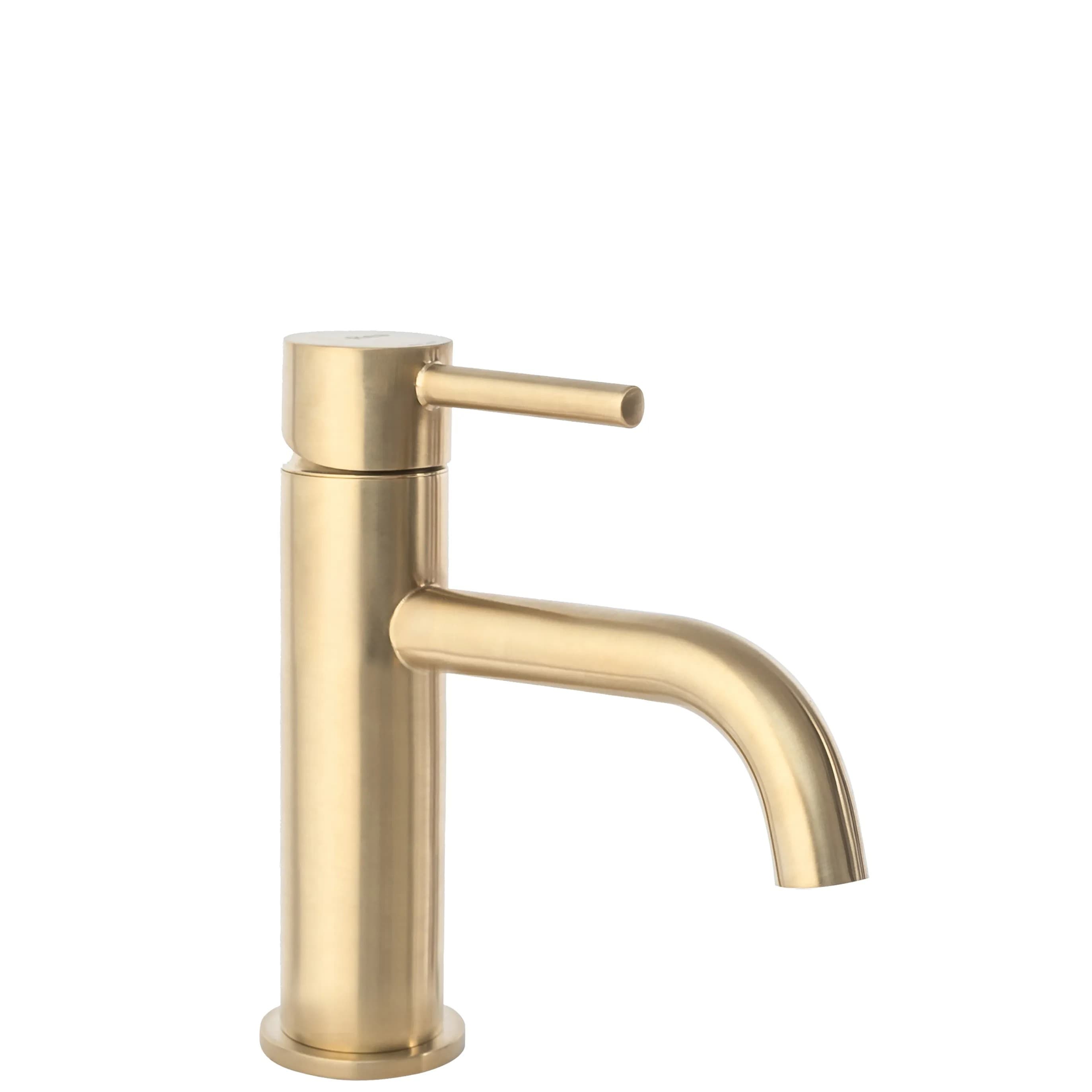 Rubinetto Da Lavabo Rea Lungo Gold Brush Low