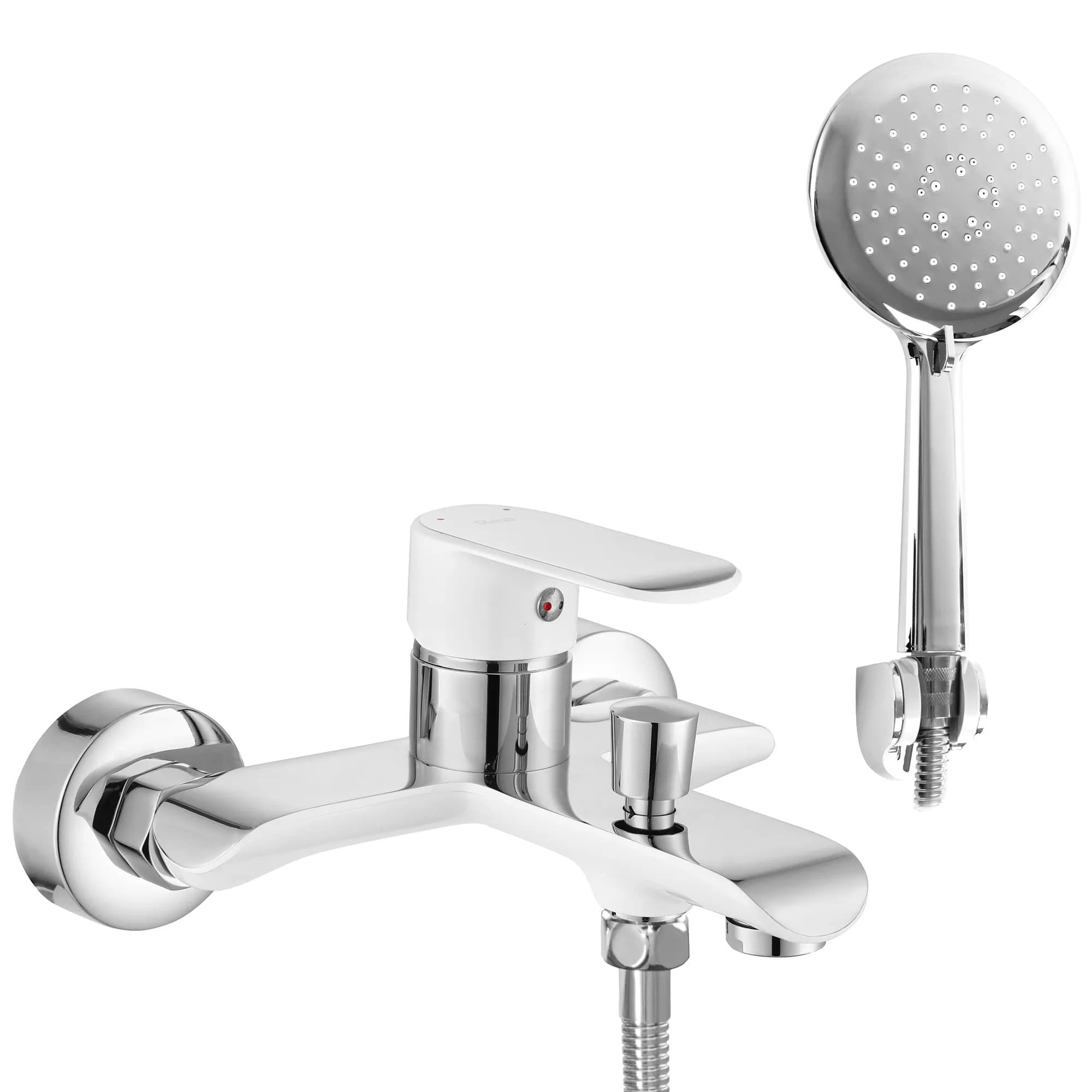 Rubinetto Da Vasca Rea Bloom White Chrome