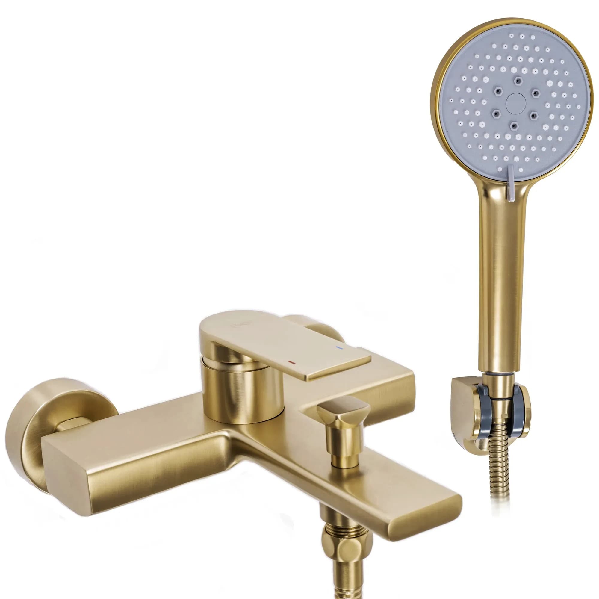 Rubinetto Da Vasca Rea Verso Brush Gold