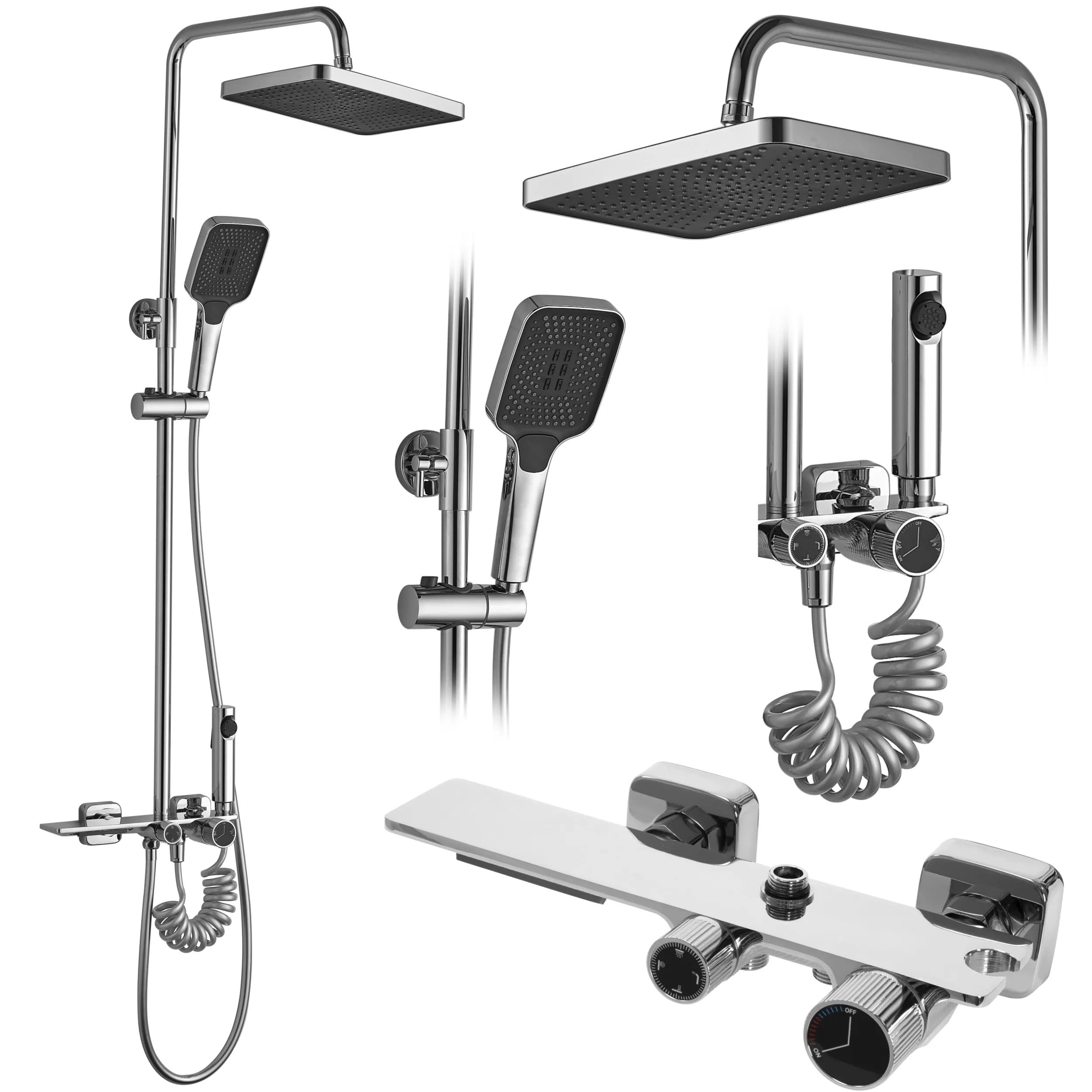 Set Doccia Rea Helix Chrom