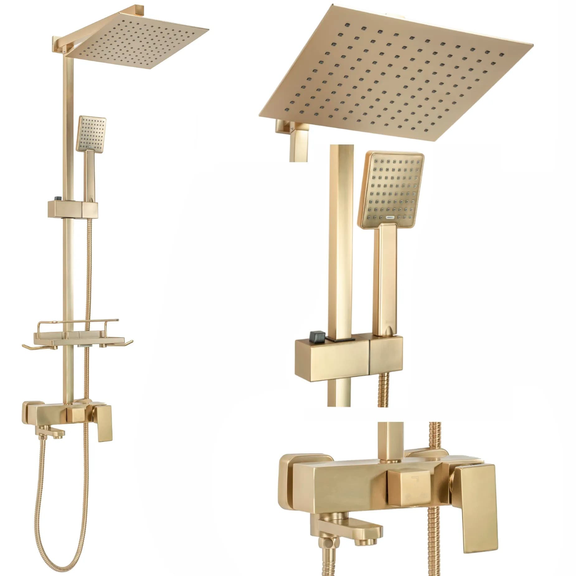 Set Doccia Rea Jack Brushed Gold