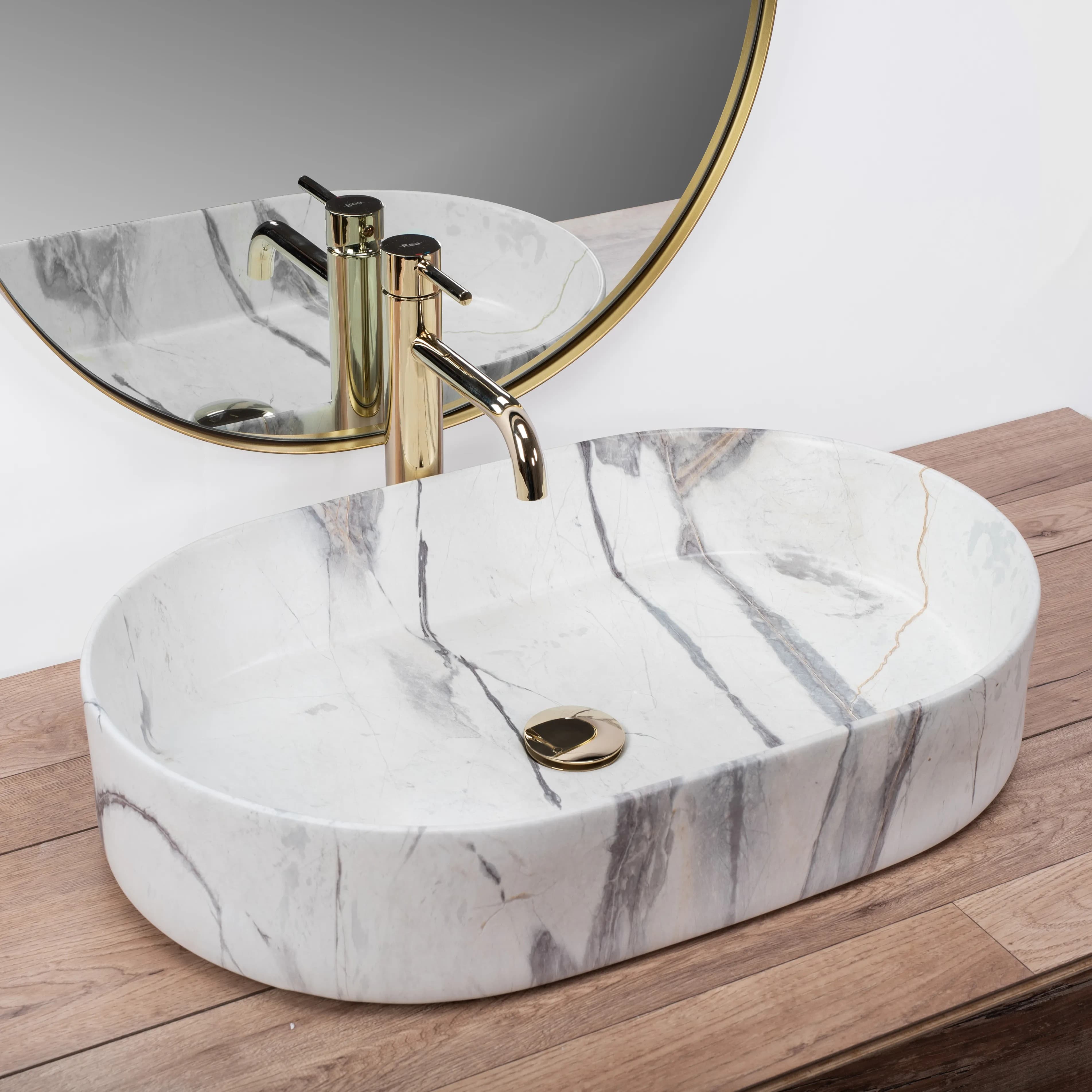 Lavabo Da Appoggio Rea Nadia 60 Sand