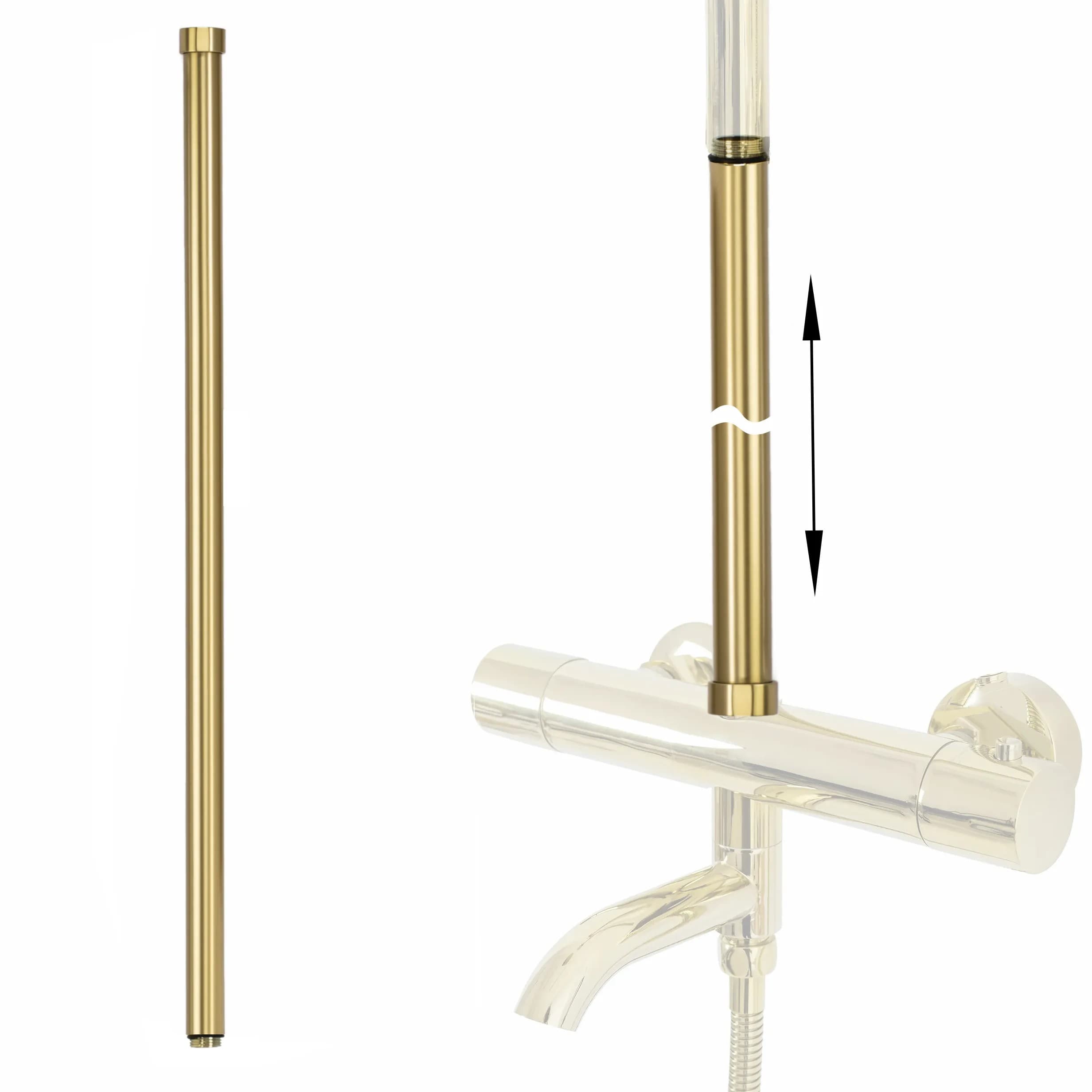 Prolunga Per Set Vasca/doccia Gold Brush 60cm