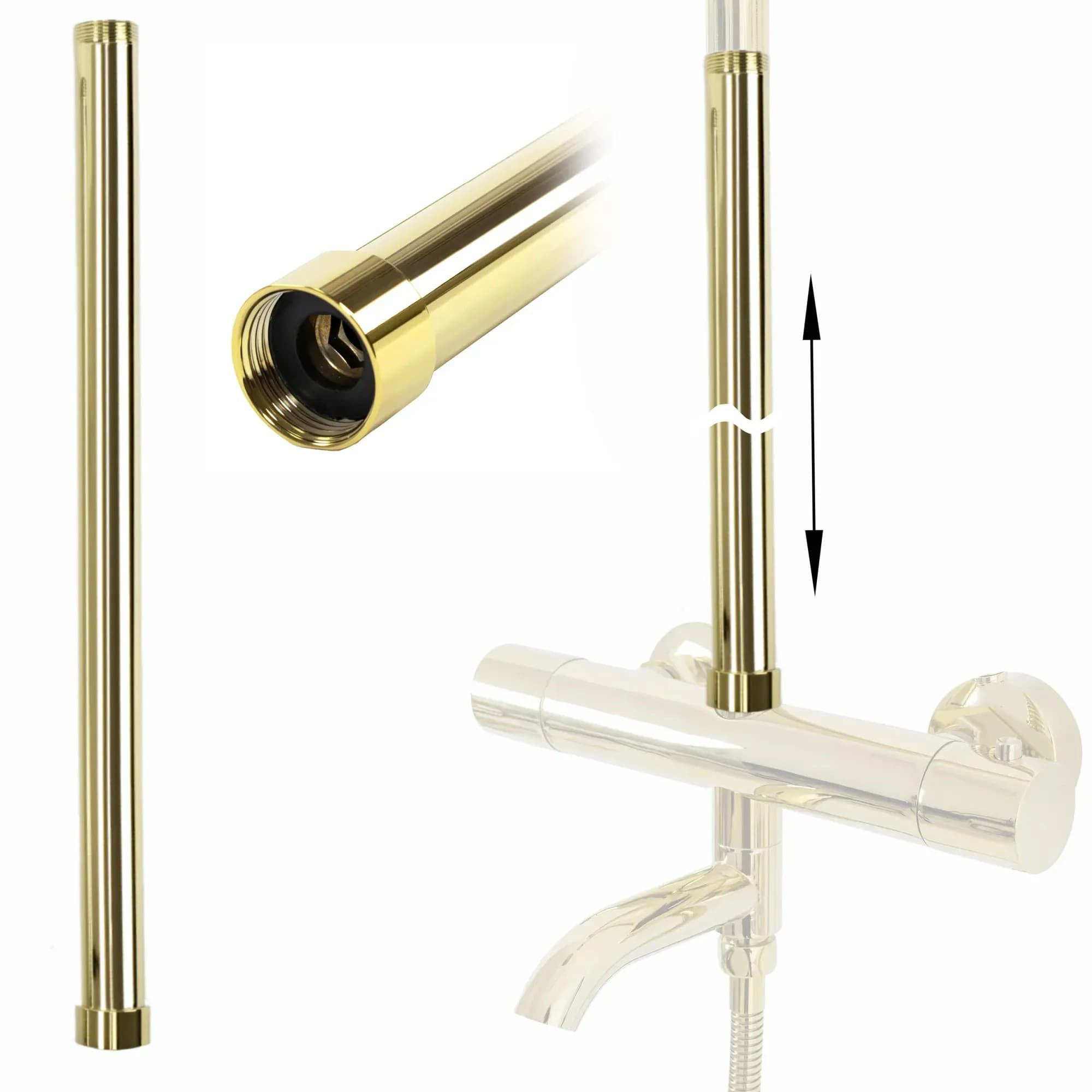 Prolunga Per Set Vasca/doccia Gold 50cm