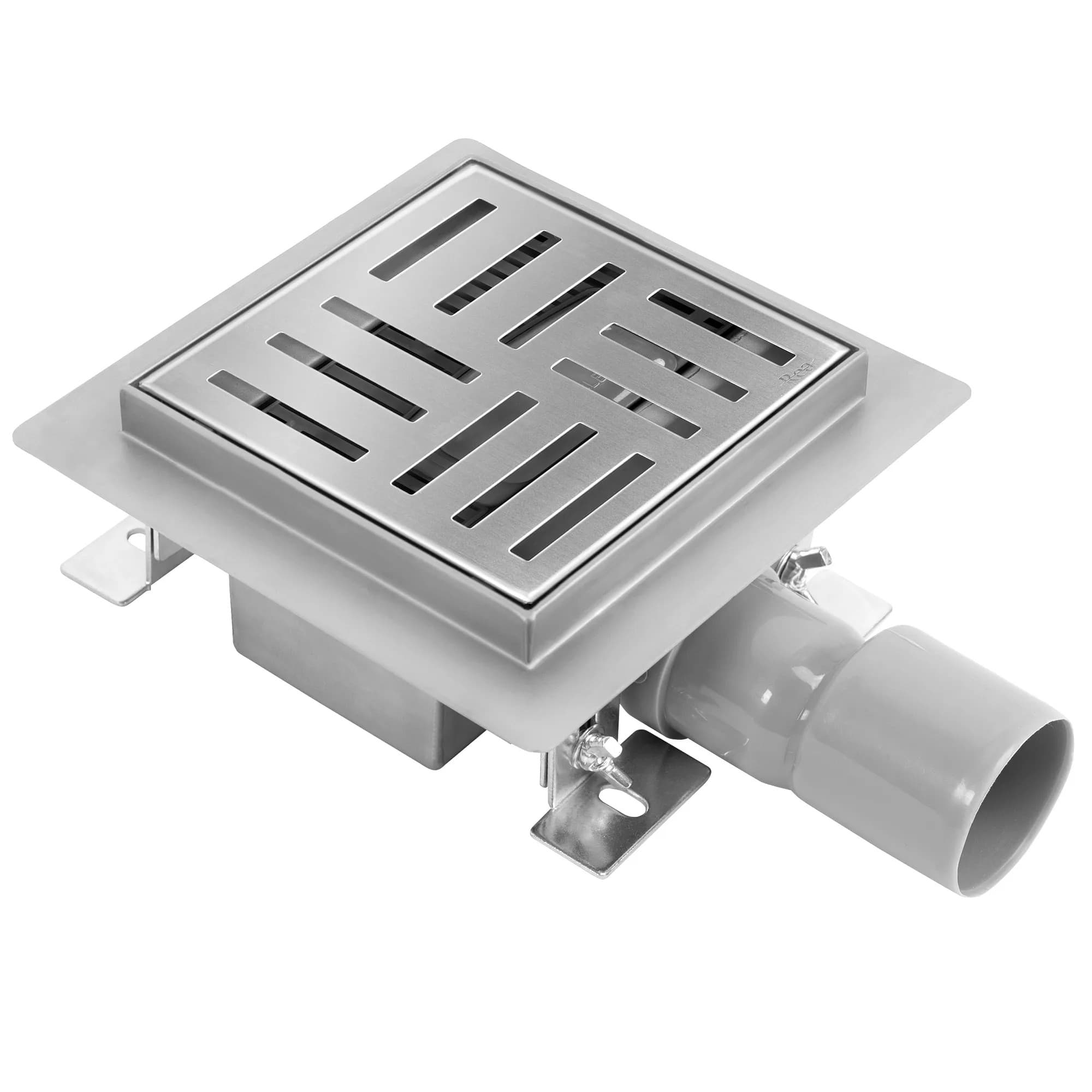 Scarico Lineare Rea Cross 150x150 Nickel Brush