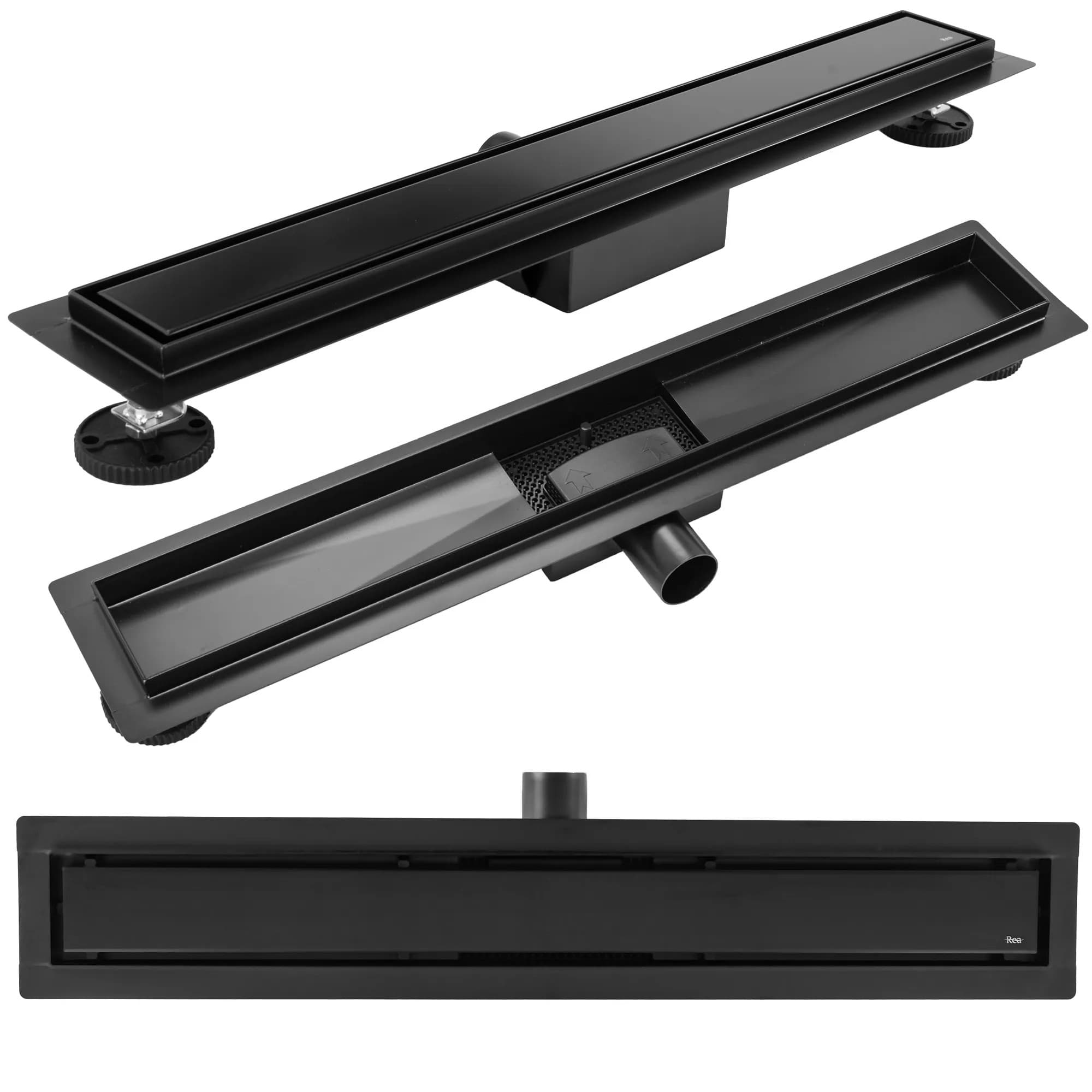 Canalina Di Scarico Neox Black Matt 70