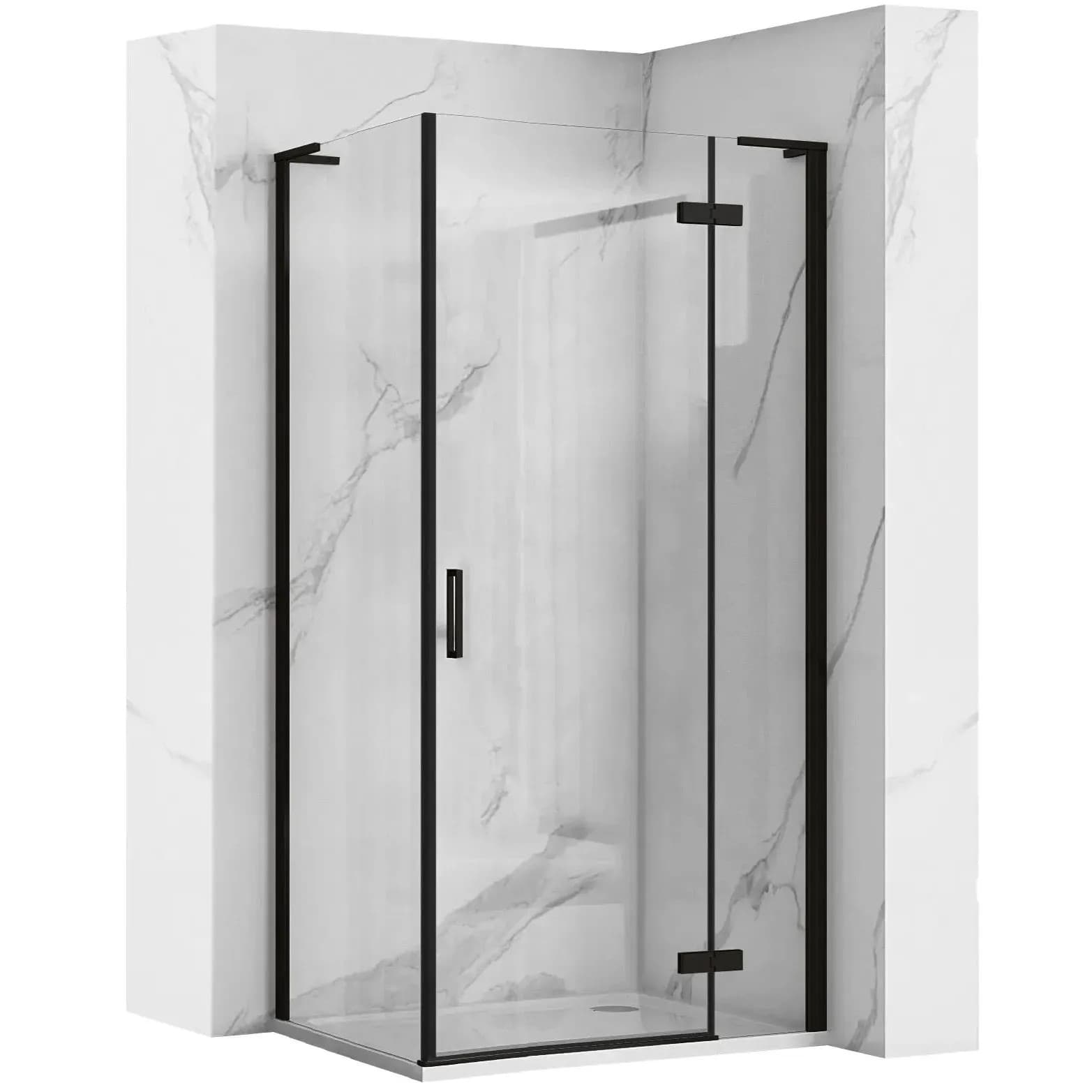 Cabina Doccia Rea Hugo Black 80x80