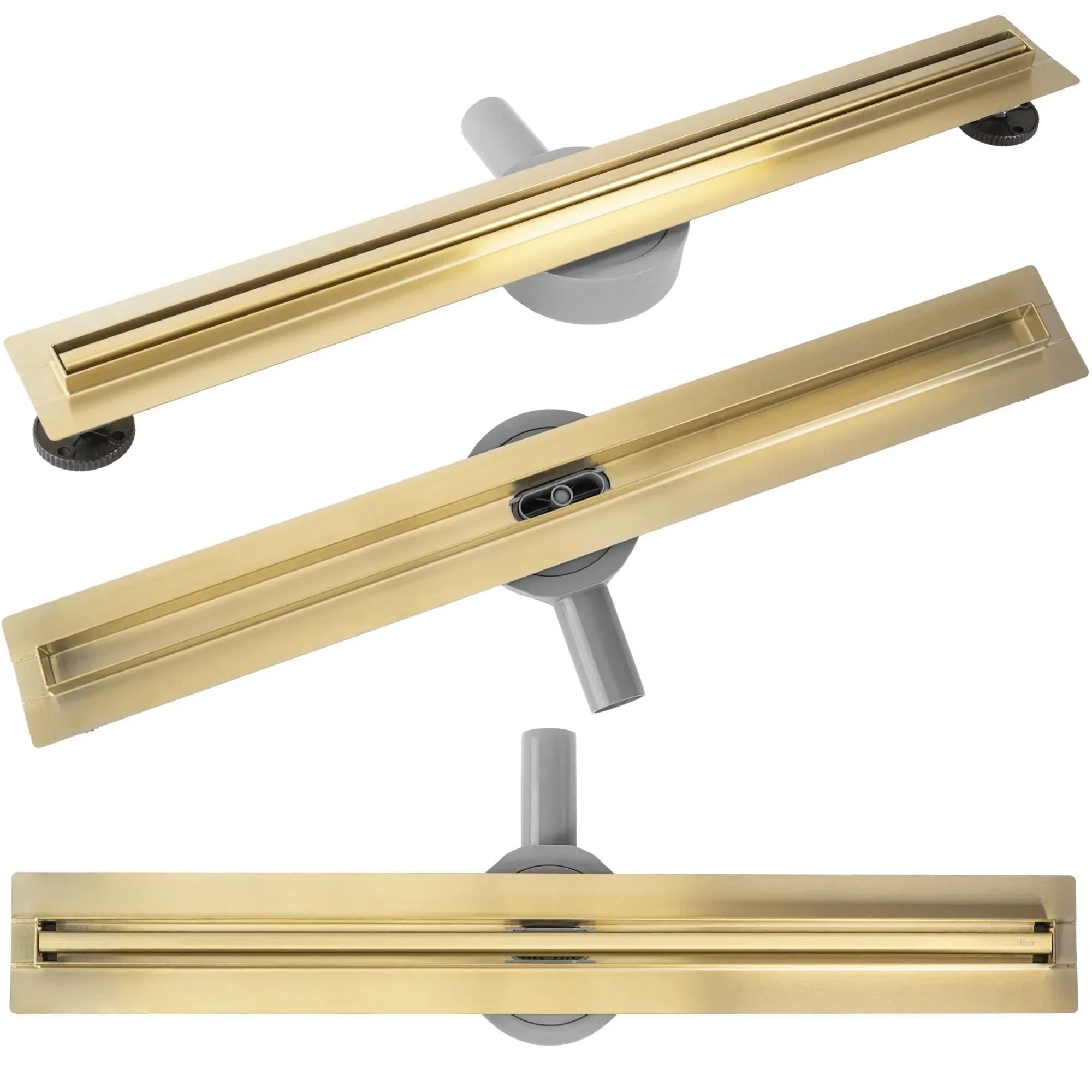Scarico Lineare Rea Neox Slim Pro Brush Gold 60