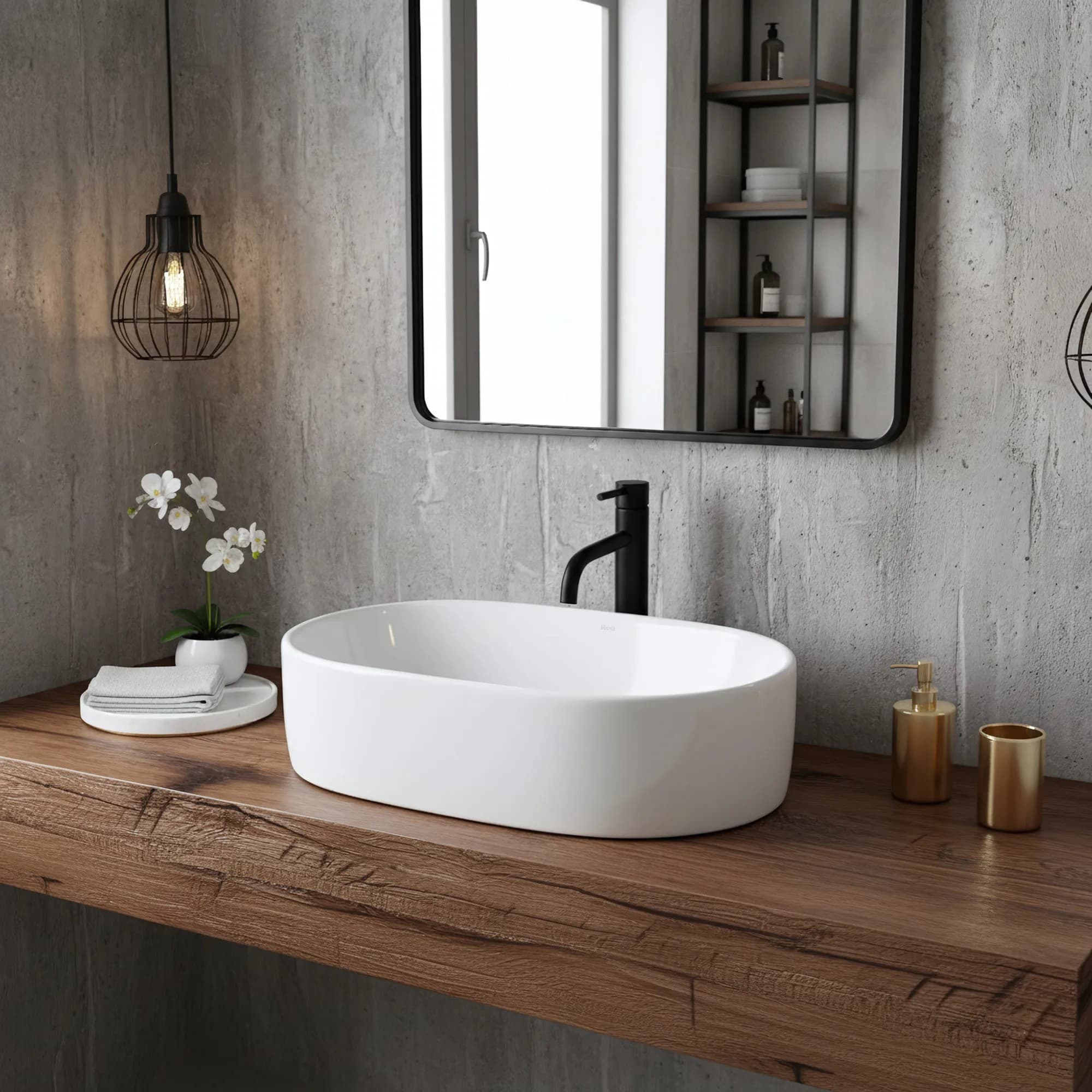 Lavabo Da Appoggio Rea Alma