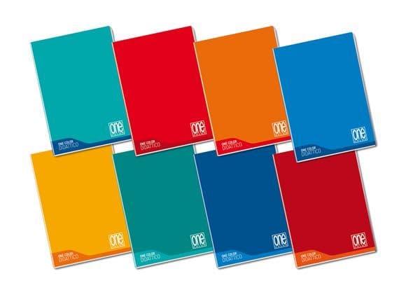 Quaderno ONE COLOR DIDATTICO A4 - 10M senza marg. (conf.6)