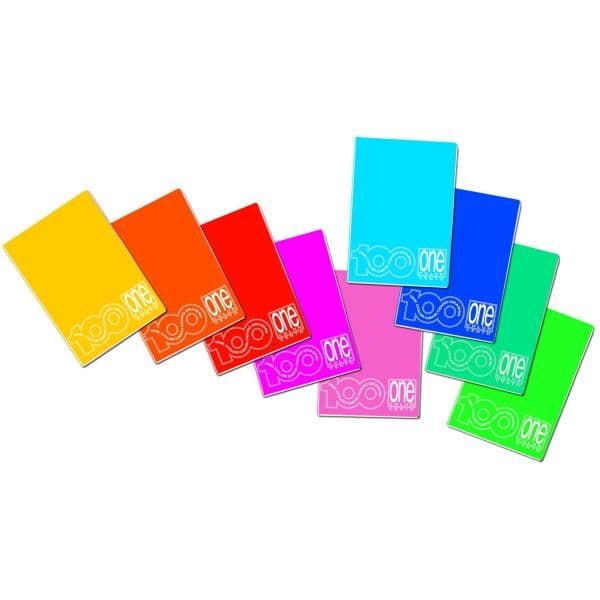 Quaderno ONE COLOR A4 - 4M senza marg. (conf.10)