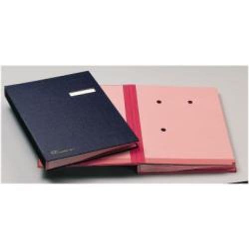 LIBRO FIRMA BLU CON PORTA ETICHETTA INTERCAMBIABILE