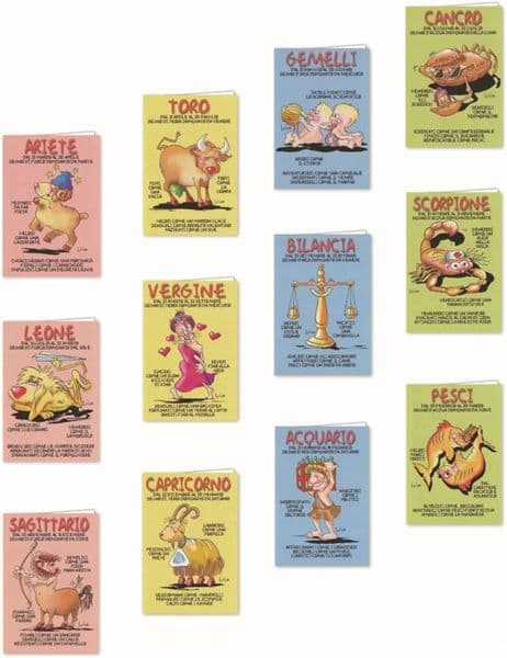 Biglietti auguri- Zodiacali
