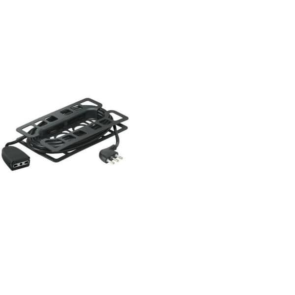 Prolunga dom. da 5m con Presa Maschio 16A e Presa Femm. Bipasso 10/16A -Nero-