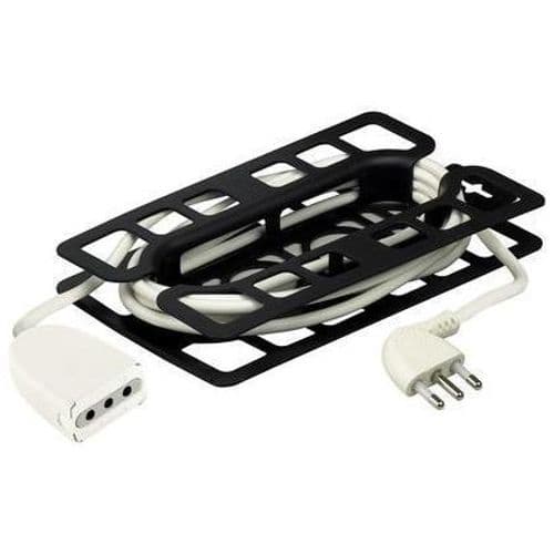 Prolunga domestica 3m con Presa Maschio e Presa Femm. 10A -Bianco -