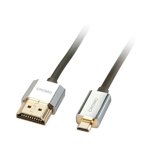 HDMI Slim High Speed SILVER 1M