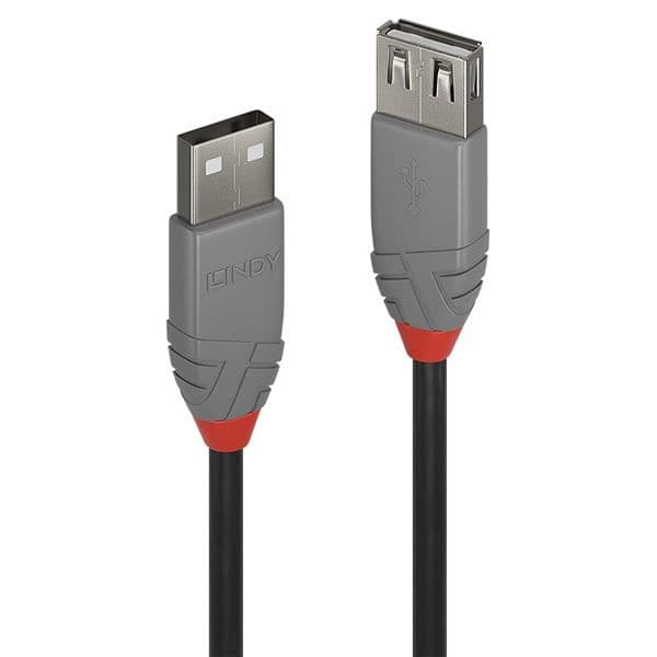 PROLUNGA USB 2.0 TIPO A NERO, 1M