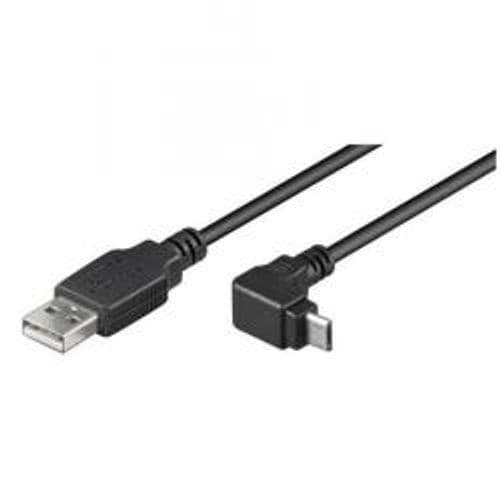 NILOX TECH - Cavo con connettore USB-A 2.0 a connettore Micro USB, connettore angolato a 90°, lunghezza cavo 1.8 mt