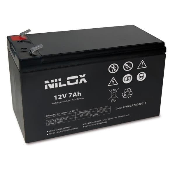 NILOX TECH - Batteria di ricambio per UPS, capacità 7Ah, tensione 12V
