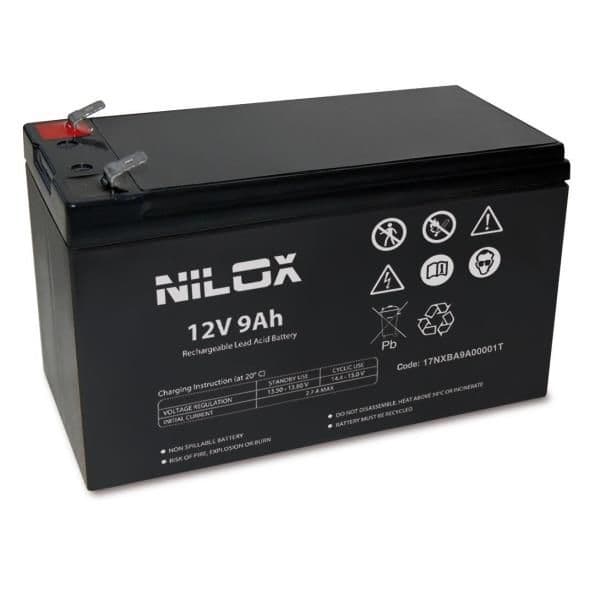 NILOX TECH - Batteria di ricambio per UPS, capacità 9Ah, tensione 12V