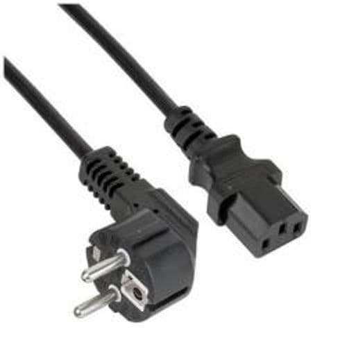 NILOX TECH - Cavo alimentazione con connettore IEC C13 a connettore Schuko, lunghezza cavo 1.8 mt, femmina a maschio