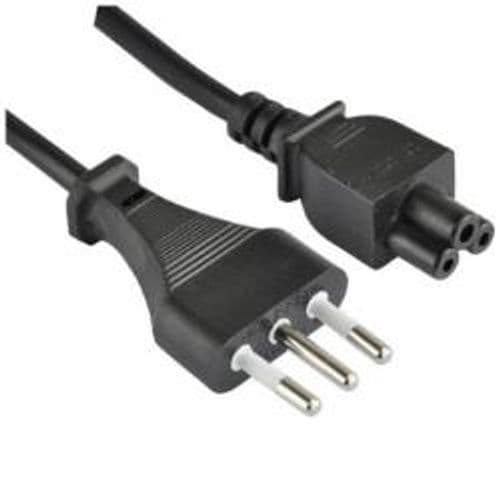 NILOX TECH - Cavo alimentazione con connettore CEI 23-16/VII a connettore IEC C5, maschio a maschio, lunghezza cavo 1.8 mt
