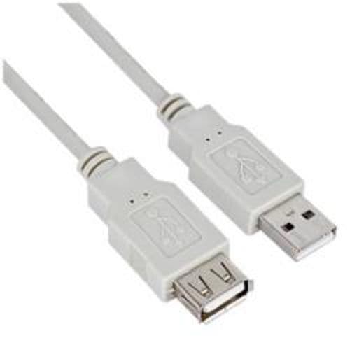NILOX TECH - Cavo con connettore USB-A 2.0 a connettore USB-A 2.0, maschio a maschio, lunghezza cavo 2 mt, schermato, velocità max trasferimento: 480 Mbit/s