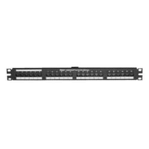 PANNELLO 1U CON 50 RJ45U CAT.3 NERO