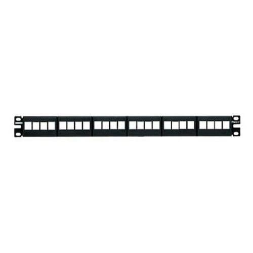 PANNELLO 1U PER 24 RJ45U NETKEY NERO