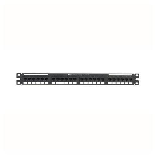 PANNELLO 1U CON 24 RJ45U CAT.6 NERO