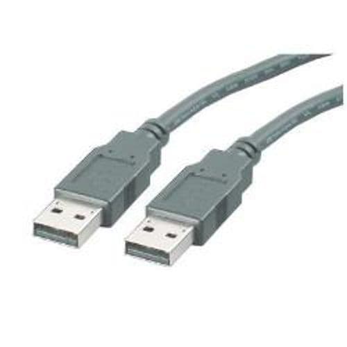 NILOX TECH - Cavo con connettore USB-A 2.0 a connettore USB-A 2.0, maschio a maschio, lunghezza cavo 1.8 mt, velocità max trasferimento: 480 Mbit/s, schermato