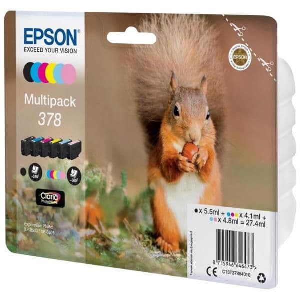 Epson - Multipack 6 Colori 378 Photo HD Ink