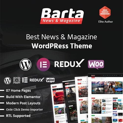 Barta News & Magazine WordPress Theme
