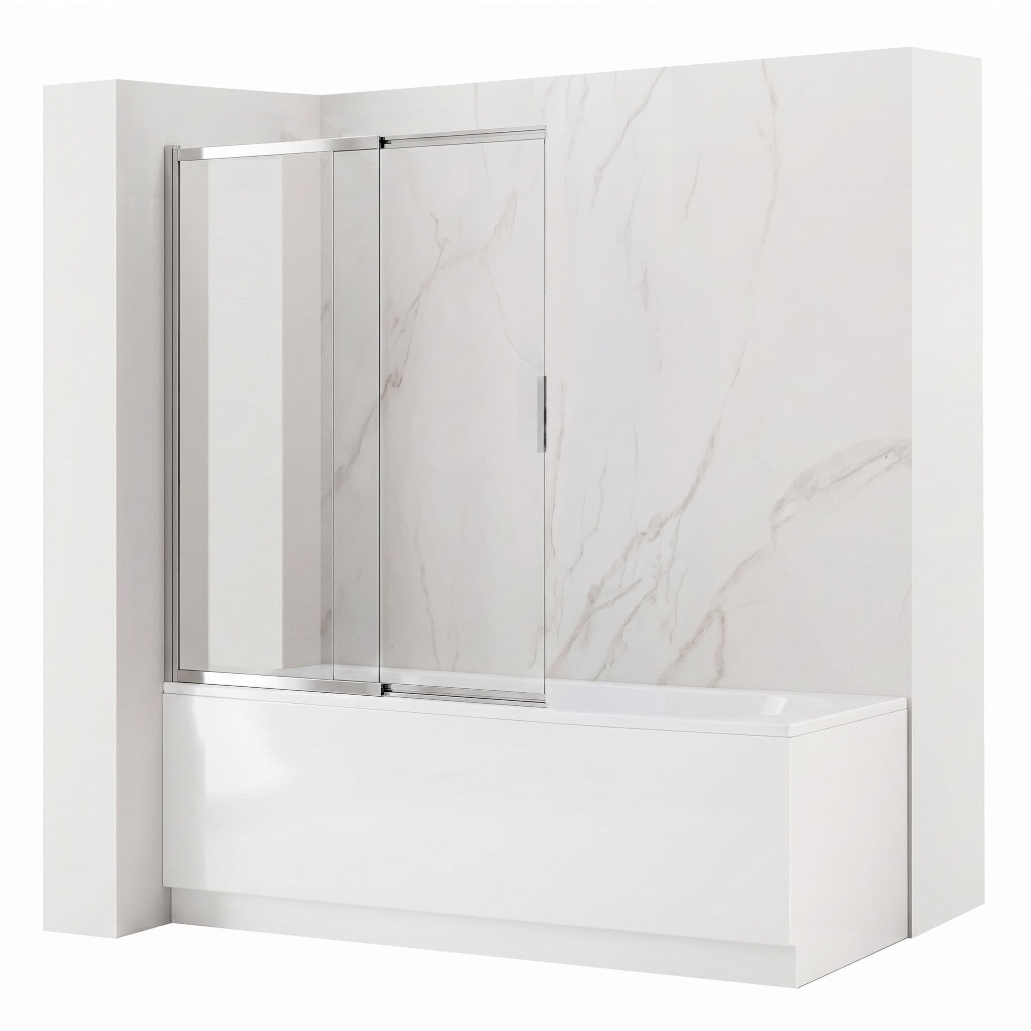 Schermo Vasca Scorrevole Rea Dario Chrome 100