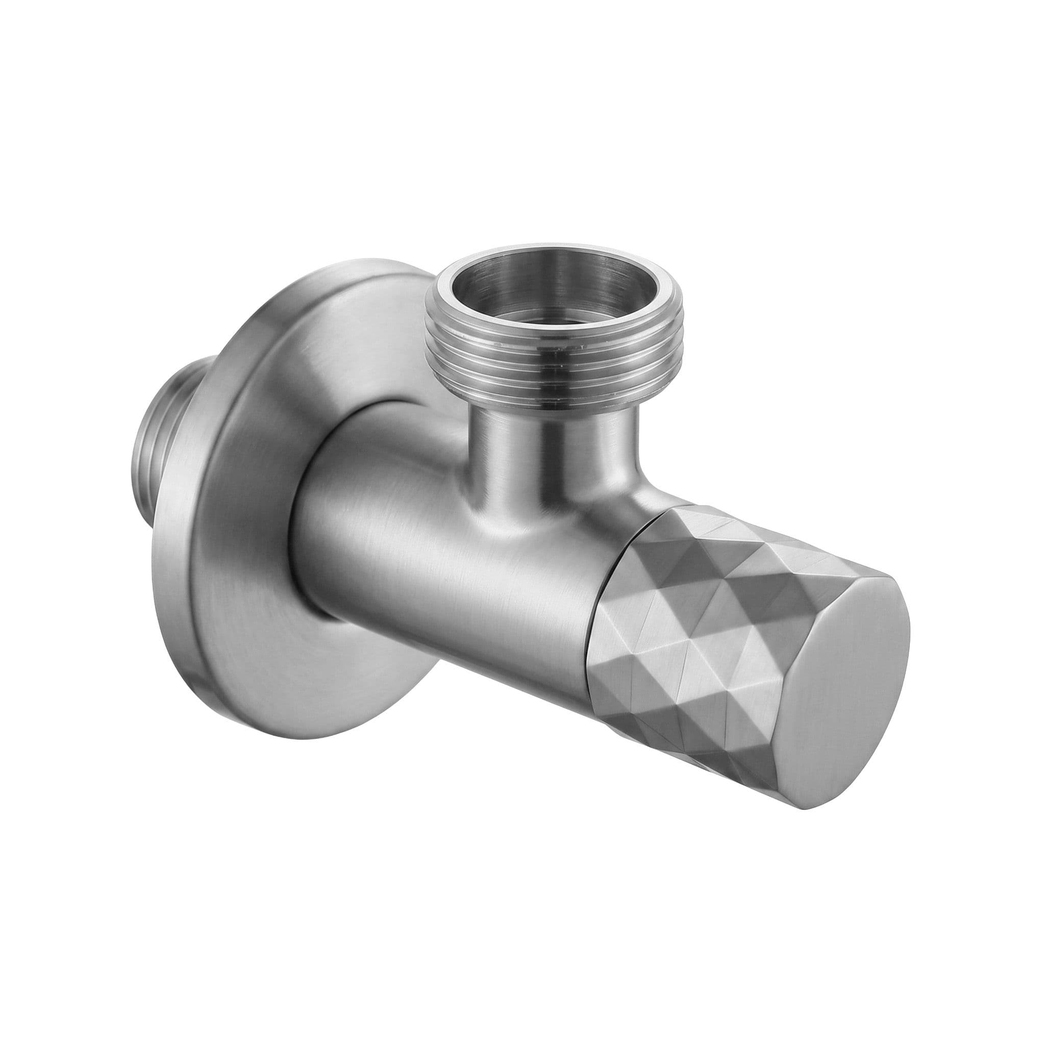 Valvola Ad Angolo Diamond 03 1/2" X 3/4" Brush Nickel