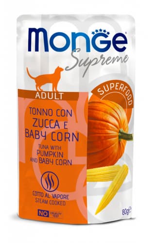 Monge Supreme Tonno con Zucca e Baby Corn - Adult 80 gr.