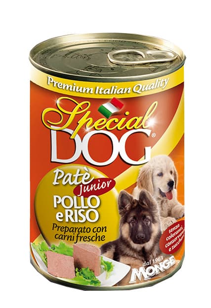 Special Dog All Breeds Puppy and Junior Patè con Pollo e Riso 400 gr.