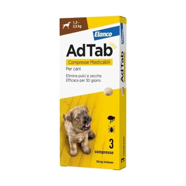 Elanco AdTab compresse masticabili per cani 1,3-2,5KG