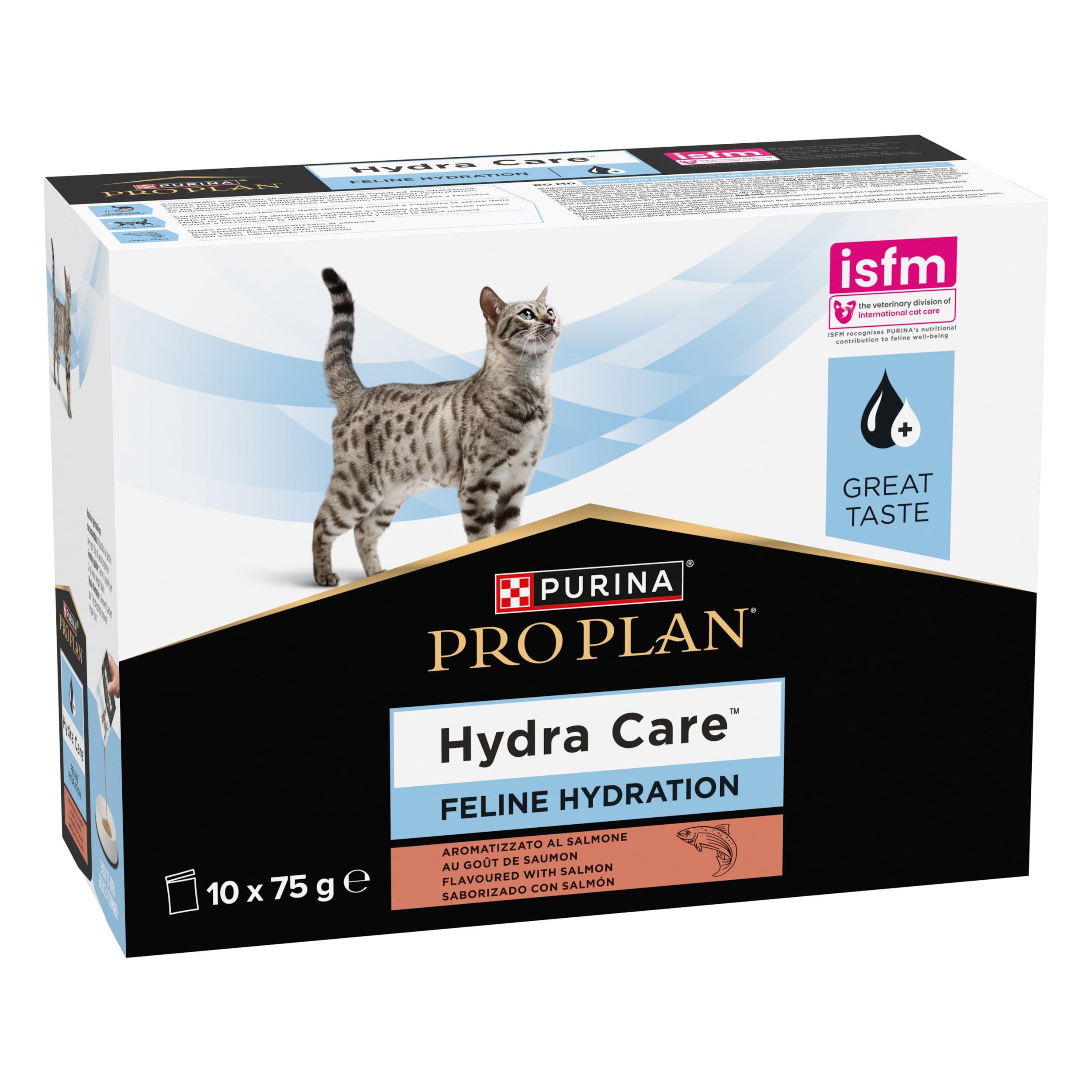 PURINA PRO PLAN® umido gatto HC Hydra Care Salmone (10x75g)