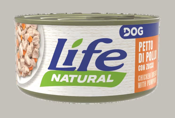 LIFE DOG PETTO DI POLLO CON ZUCCA 90 gr.
