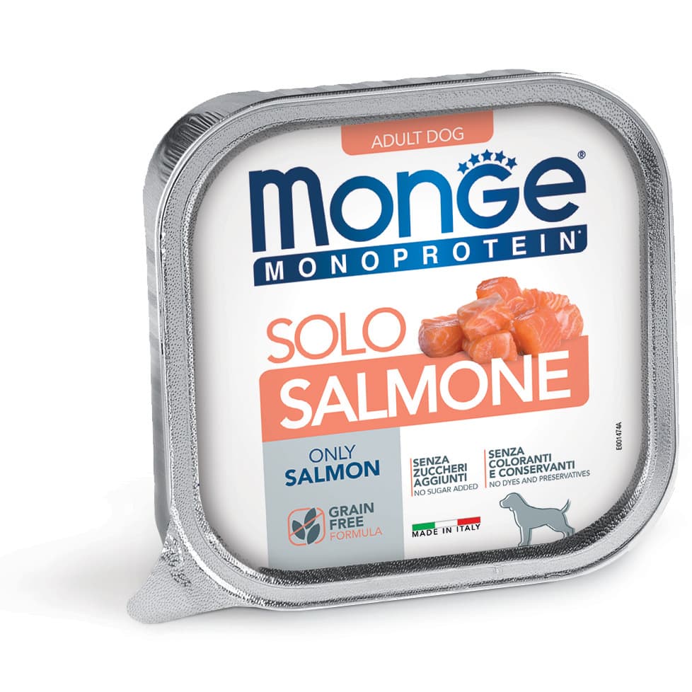 Monge Monoprotein Paté solo Salmone – Adult 150gr