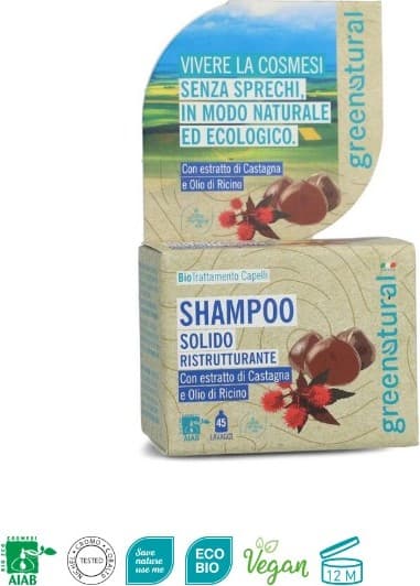 Shampoo solido Ristrutturante - Greenatural