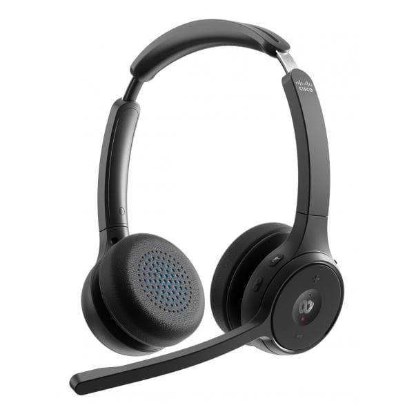 Cisco Headset 722 - Cuffie con microfono - over ear - Bluetooth - senza fili - nero carbonio - Cisco Webex Certified