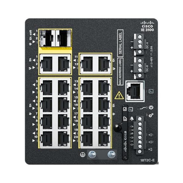 Cisco Catalyst IE3100 Rugged Series - Network Essentials - switch - gestito - 18 x 10/100/1000 + 2 x Gigabit combinati - montabile su rail DIN