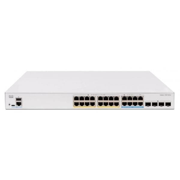 Cisco Catalyst 1300X-24MU-4X - Switch - L3 - gestito - 4 x 10 Gigabit SFP28 + 16 x 2.5GBase-T (PoE+) + 8 x 2.5GBase-T (PoE++) - montabile su rack - PoE++ (740 W)