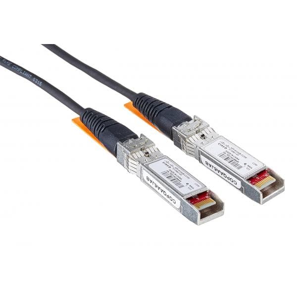 Cisco SFP+ Copper Twinax Cable - Attacco cavo diretto - SFP+ a SFP+ - 3 m - biassiale - SFF-8436/IEEE 802.3ae - per 250 Series, Catalyst 2960, 2960G, 2960S, ESS9300, Nexus 93180, 9336, 9372, UCS 6140, C4200