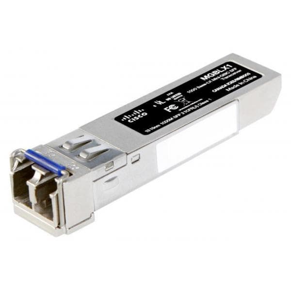 Cisco Small Business MGBLX1 - Modulo transceiver SFP (mini-GBIC) - 1GbE - 1000Base-LX - modalità singola LC - fino a 10 km - 1310 nm - per Business 110 Series, 220 Series, 350 Series, Small Business SF350, SF352, SG250, SG350
